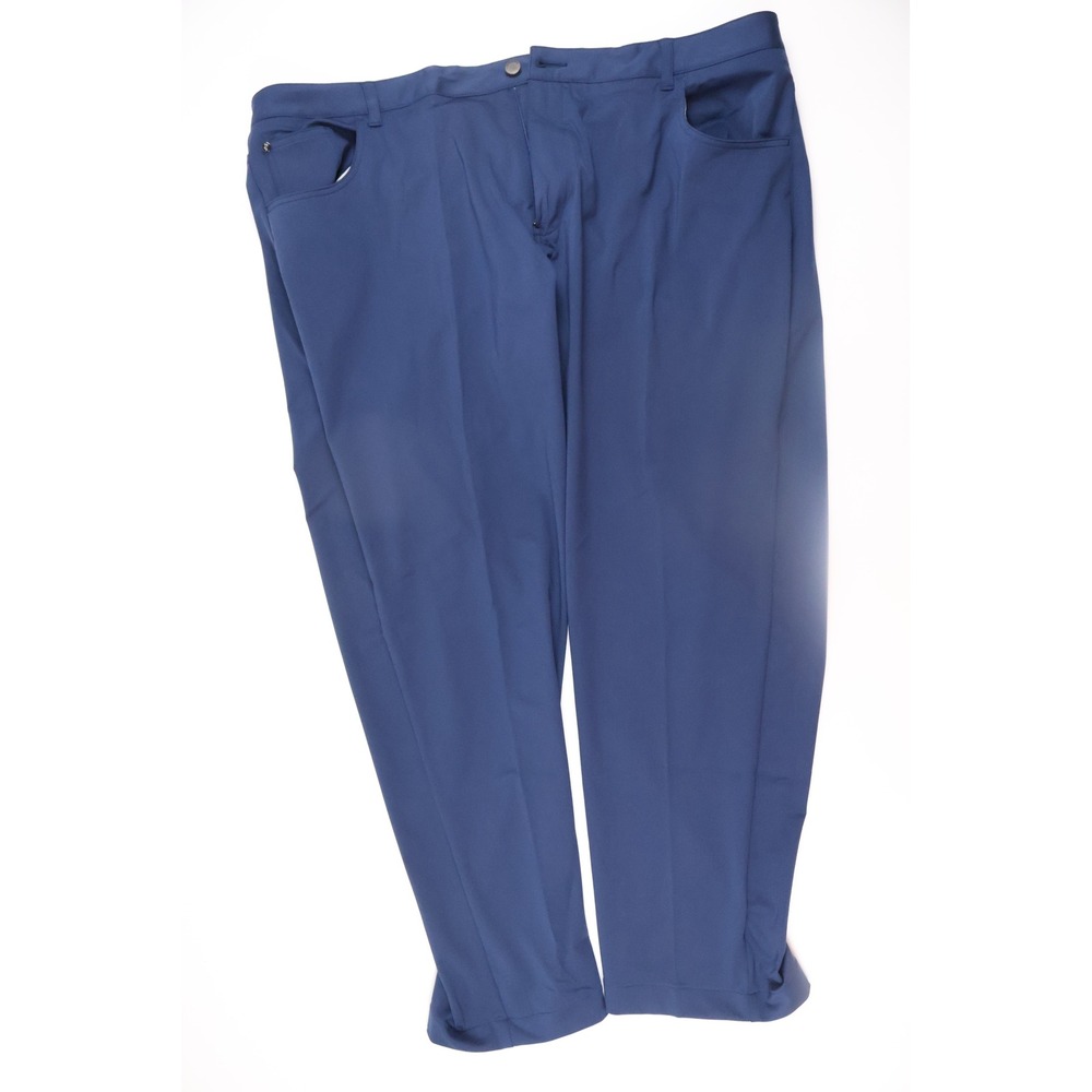 Ashworth Mens Pants Golf Performance Stretch Blue Solid 48 NWT